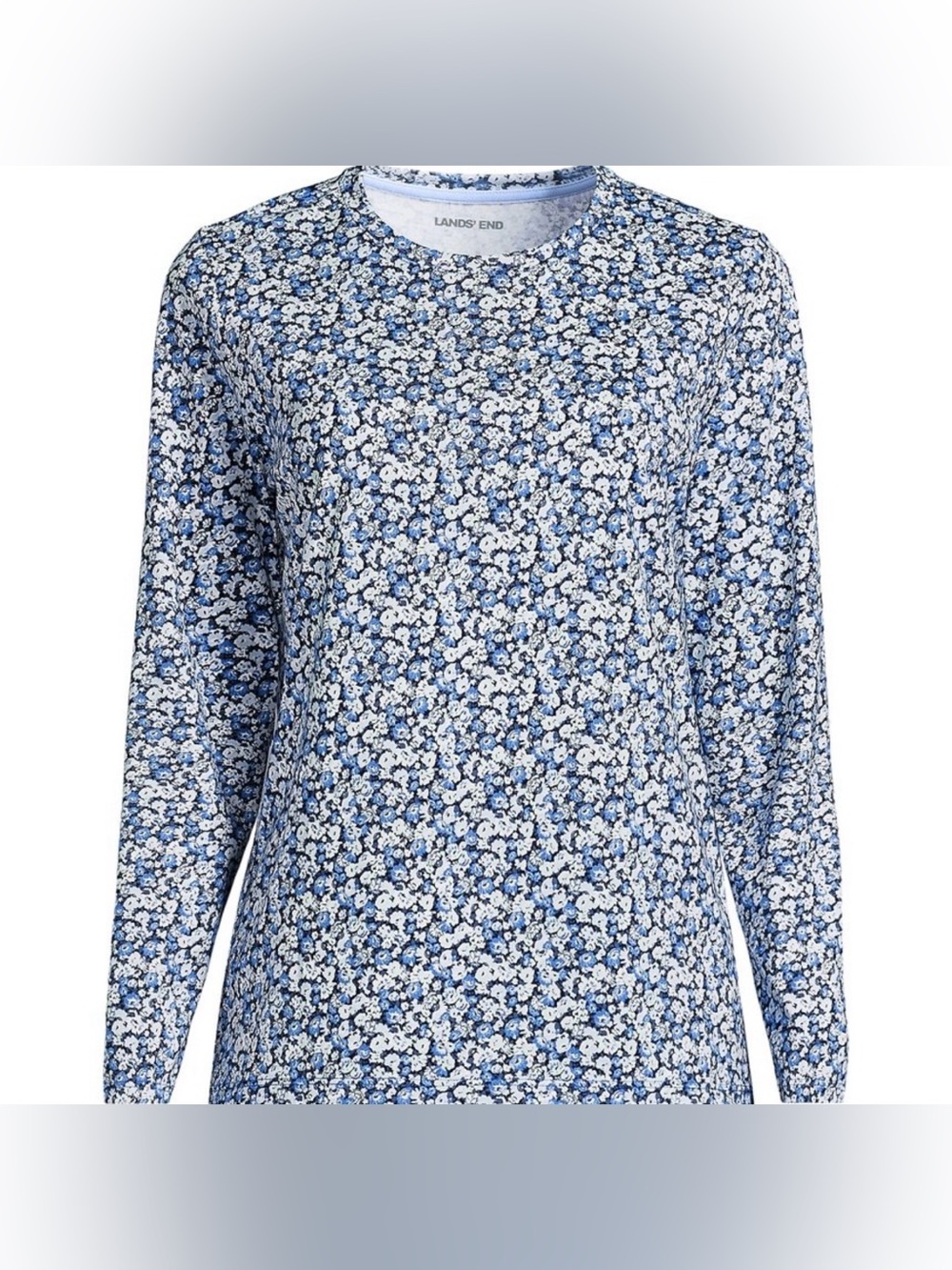 NWT Lands’ End Supima Cotton Long Sleeve Crewneck T-Shirt SZ XL